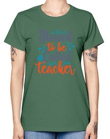 blessed to be called teacherr 635# - teacher -  Missy T-Shirt