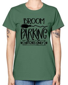broom parking witches only 46# - witch -  Missy T-Shirt
