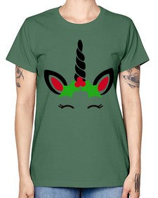 christmas unicorn 81# - unicorn -  Missy T-Shirt
