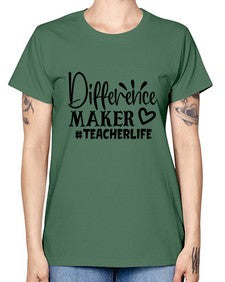 difference maker teacherlife Style 121# - teacher -  Missy T-Shirt