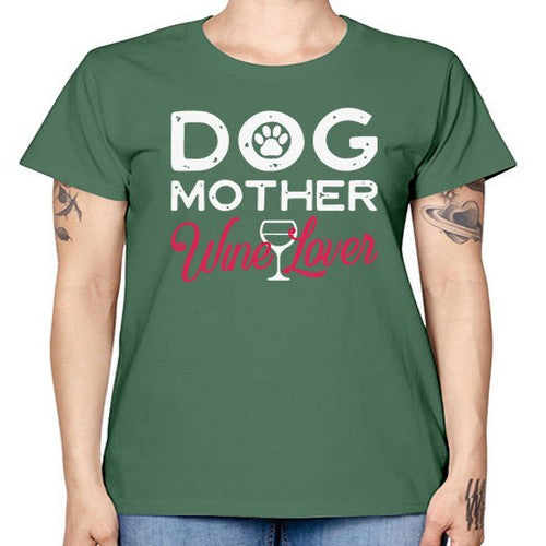 dog mother wine lover 16# - dogs -  Missy T-Shirt