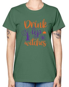 drink up witches 40# - witch -  Missy T-Shirt