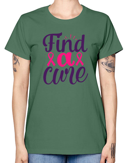 find a cure - breast cancer -  Missy T-Shirt