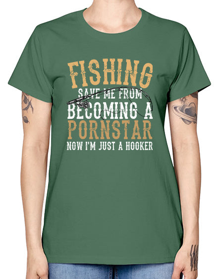 fishing save me 75# - shark-fish -  Missy T-Shirt