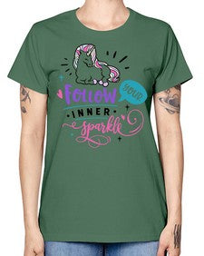 follow your inner sparkle 141# - unicorn -  Missy T-Shirt