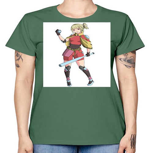 girl bring stick3# - anime -  Missy T-Shirt