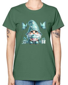 gnome with butterfly 10# - gnome -  Missy T-Shirt