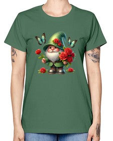 gnome with butterfly 11# - gnome -  Missy T-Shirt