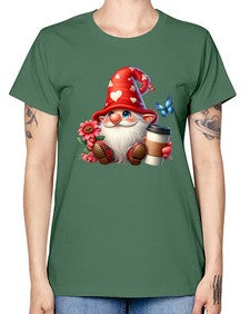 gnome with butterfly 12# - gnome -  Missy T-Shirt