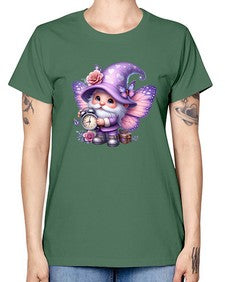 gnome with butterfly 18# - gnome -  Missy T-Shirt