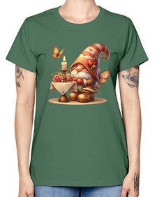gnome with butterfly 21# - gnome -  Missy T-Shirt