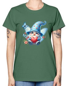 gnome with butterfly 28# - gnome -  Missy T-Shirt