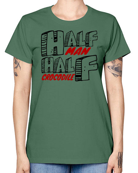 half man half crocodile - alligator -  Missy T-Shirt