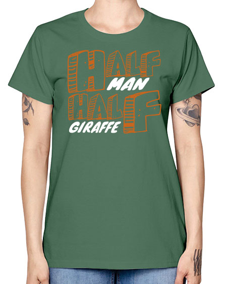 half man half giraffe - giraffee -  Missy T-Shirt