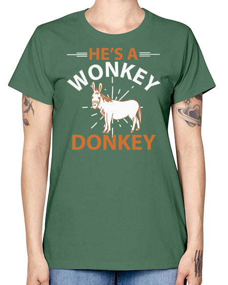 he’s a wonky donkey Style 4# - donkey -  Missy T-Shirt