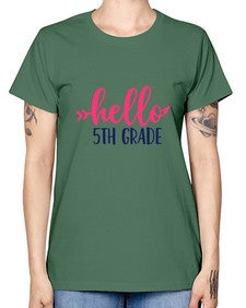 hello fifth grade 258# - fifth grade -  Missy T-Shirt