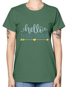 hello third grade 339# - third grade -  Missy T-Shirt