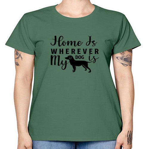 home is wherever my dog is 154# - dogs -  Missy T-Shirt