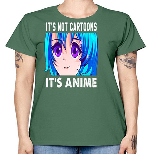its not cartoons its anime253# - anime -  Missy T-Shirt