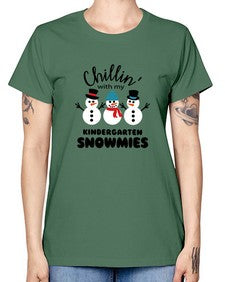 kindergarten snowmies 434# - kindergarten -  Missy T-Shirt