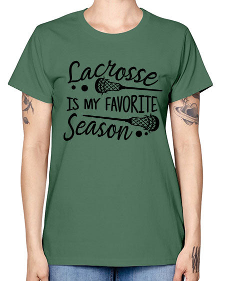 lacrosse is my favorite season 14# - lacrosse -  Missy T-Shirt