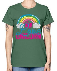 love unicorn 273# - unicorn -  Missy T-Shirt
