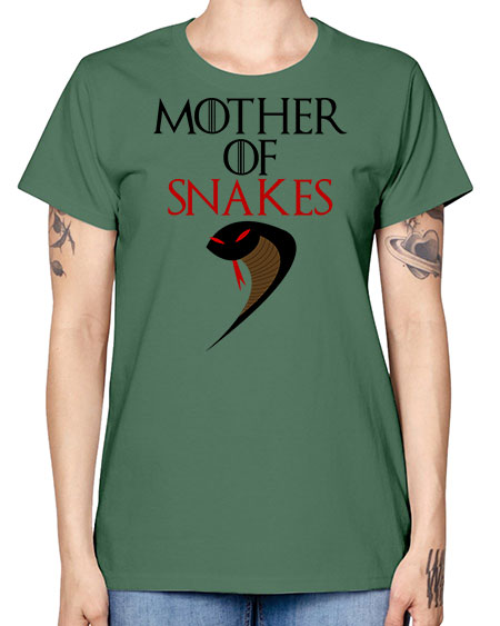 mother of snakes - snake -  Missy T-Shirt