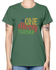 one merry teacher Style 328# - teacher -  Missy T-Shirt