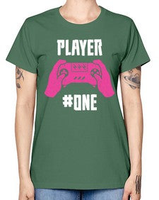 player one 147# - video games -  Missy T-Shirt