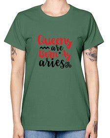 queens Are Born As Aries 384# - aries -  Missy T-Shirt