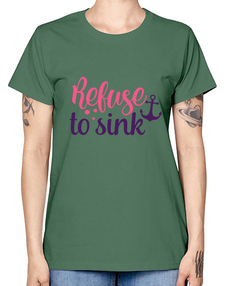 refuse to sink Style 4# - breast cancer -  Missy T-Shirt