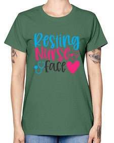 resting nurse face Style 1354# - nurse -  Missy T-Shirt