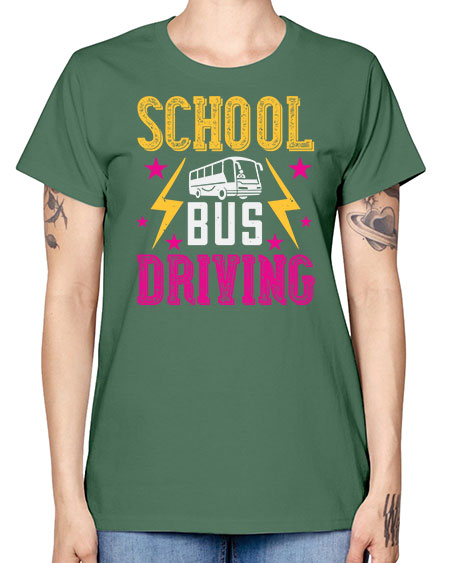 school bus driving Style 1374# - Bus Driver -  Missy T-Shirt