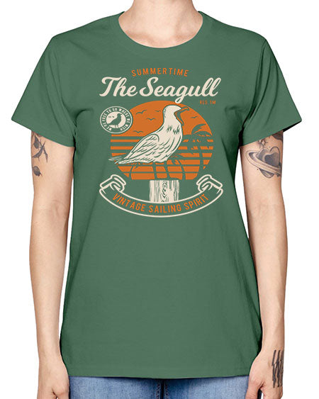 seagul bird 69# - birds -  Missy T-Shirt