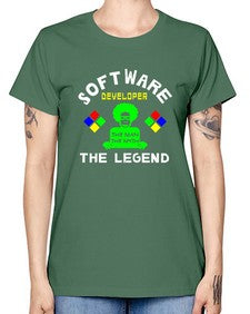 software developer the legend 16# - computer -  Missy T-Shirt