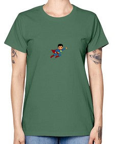 super kid 15# - black boys or men -  Missy T-Shirt