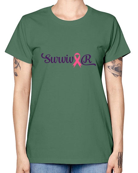 survivor 251# - breast cancer -  Missy T-Shirt