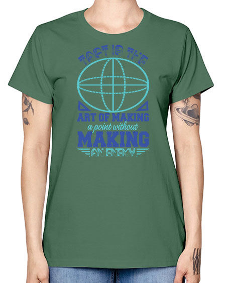 tact is the art of making a point 45# - pi -  Missy T-Shirt