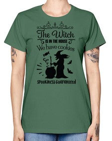 the witch is in the house sign 20# - witch -  Missy T-Shirt