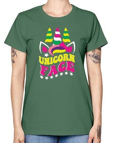 unicorn face 459# - unicorn -  Missy T-Shirt