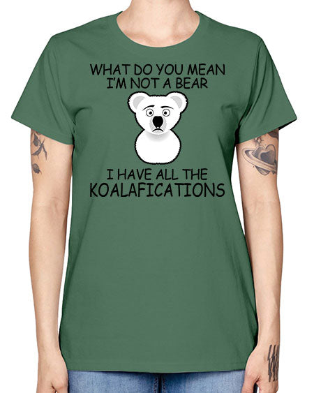 what do you mean im not a bear 287# - bears - animals -  Missy T-Shirt