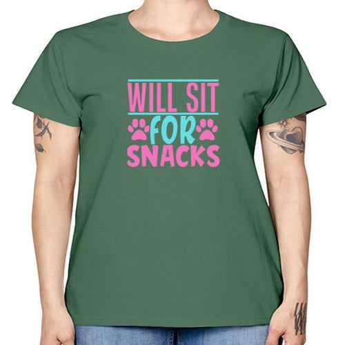 will sit for snacks Style 57# - dogs -  Missy T-Shirt