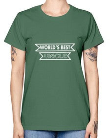 worlds best uncle 698# - uncle -  Missy T-Shirt