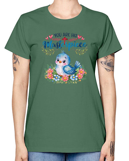 you are his masterpiece 85# - birds -  Missy T-Shirt