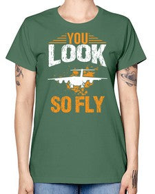 you look so fly  53# - airplane -  Missy T-Shirt