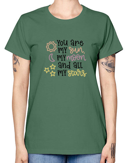 youaremysunmymoonandallmystars 1# - moon -  Missy T-Shirt