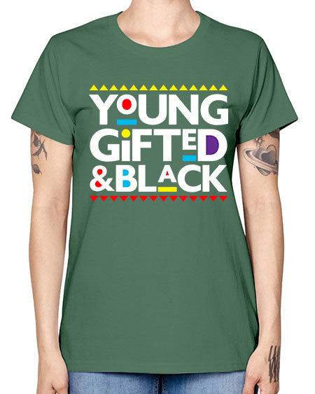young gifted and black 2# - black words and phrases -  Missy T-Shirt