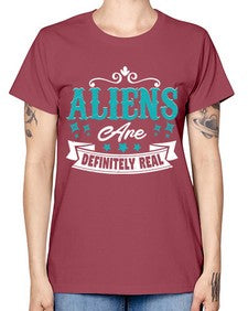 Aliens are real 26# - ufo -  Missy T-Shirt
