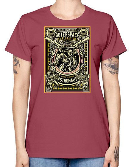 Astronaut Outerspace Exploration 36# - space -  Missy T-Shirt