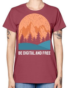 Be Digital and Free 27# - internet -  Missy T-Shirt